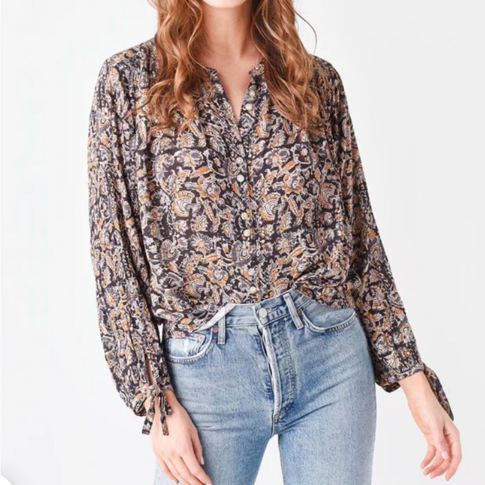 Faherty Everleigh PaisleyTop Sz M NWOT $148